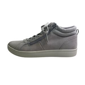 Vionic Womens Rosemont Suede Gray Casual Fashion High Top Sneakers Size 8.5